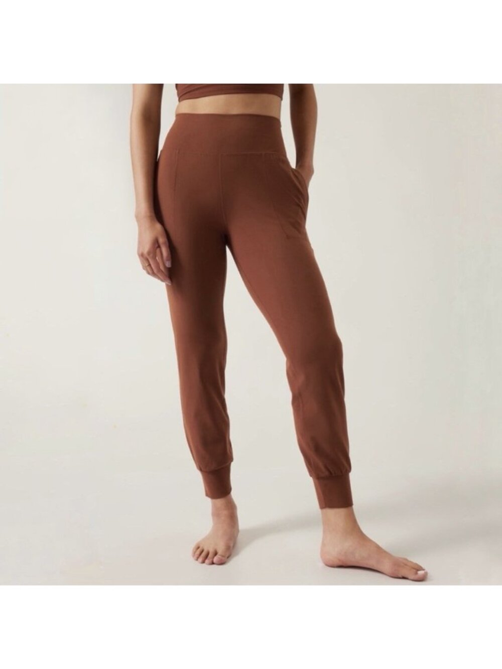 Athleta Salutation Athletic Jogger in Brown Women’s Size Small Lounge Pants